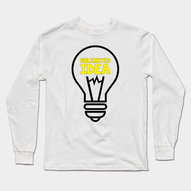 UNLIMITED IDEA Long Sleeve T-Shirt by Firebox store